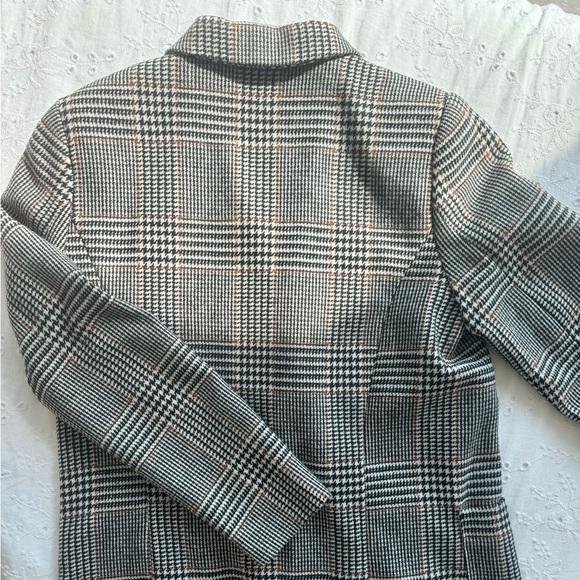 H&M Double Button Houndstooth Blazer Jacket (Size US 8) - Picture 5 of 7